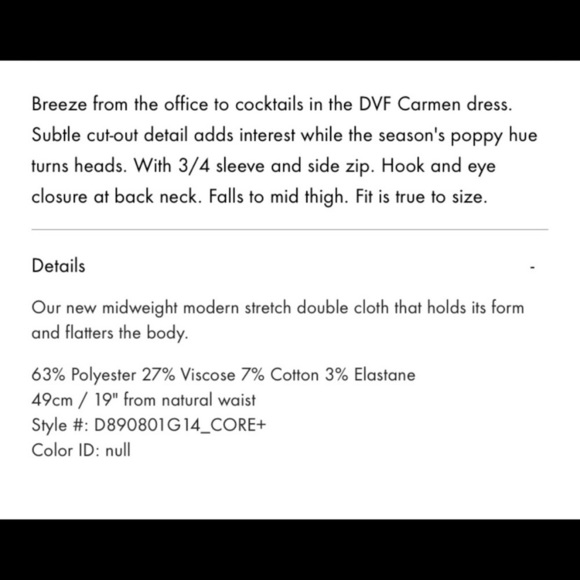 Diane von furstenburg Carmen dress in poppy. - Picture 15 of 16